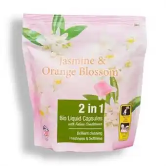Home Bargains 2in1 bio liquid capsules with fabric conditioner 20 washes - jasmine & orange blossom offer