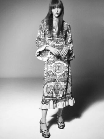ZARA Printed midi dress offer