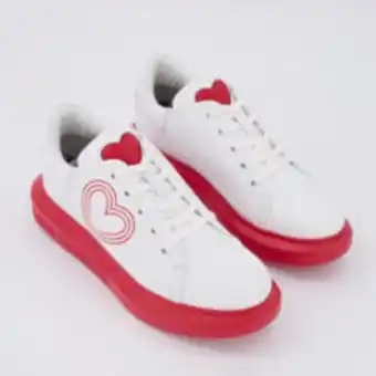 TK Maxx White & red heart trainers offer