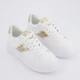TK Maxx White & gold glittered trainers offer
