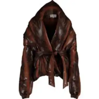 TK Maxx Brown reptile effect padded coat offer