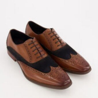TK Maxx Brown leather brogues offer