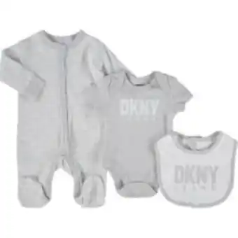 TK Maxx Three piece grey & white logo baby set offer
