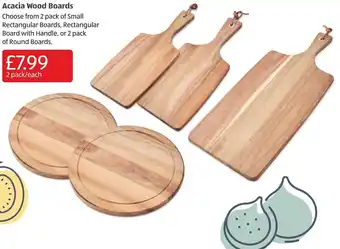Aldi Acacia Wood Boards offer