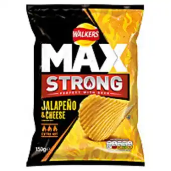 McColl's Walkers max strong jalapeno and cheese crisps 150g offer