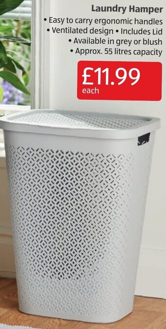 Aldi Laundry Hamper offer