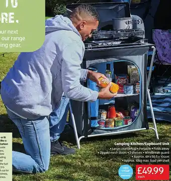 Aldi Camping Kitchen/Cupboard Unit offer
