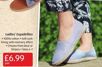 Aldi Ladies' Espadrilles offer