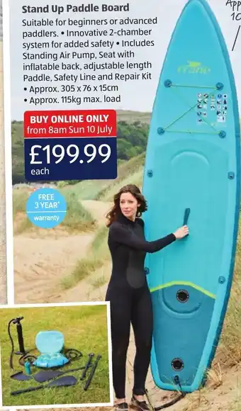 Aldi Stand Up Paddle Board offer