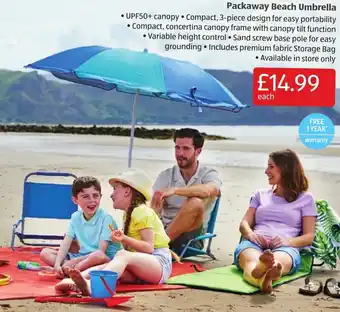 Packaway Beach Umbrella