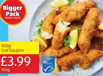Aldi 500g Cod Goujons offer