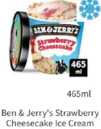 Asda Ben & Jerry's Strawberry Cheesecake Ice Cream 465ml offer