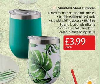 Aldi Stainless Steel Tumbler offer
