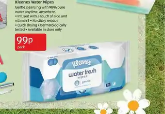 Aldi Kleenex Water Wipes offer