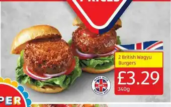 Aldi 2 British Wagyu Burgers offer