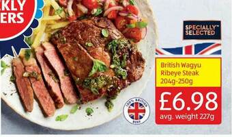 Aldi British Wagyu Ribeye Steak offer