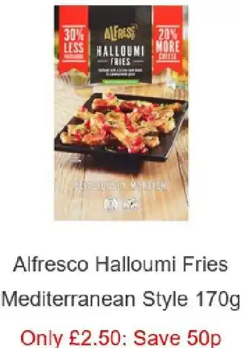 Sainsbury's Alfresco Halloumi Fries Mediterranean Style 170g offer