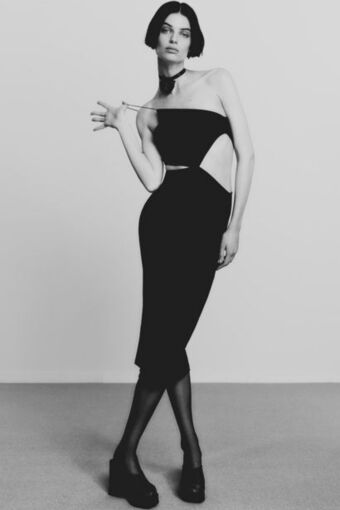 ZARA Halter cut-out dress offer