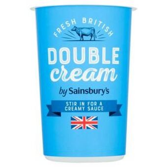Sainsbury's Sainsbury's double cream 600ml offer