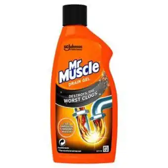 Sainsbury's Mr muscle max power drain unblocker gel 500ml offer