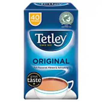 McColl's Tetley original tea bags soft pack 40s offer
