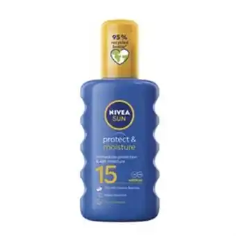 Home Bargains Nivea sun: protect & moisture sun spray 200ml - spf 15 offer