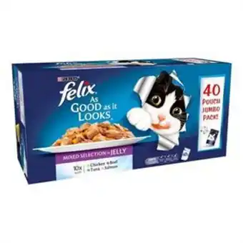 Home Bargains Felix as good as it looks: mixed selection in jelly (40 x 100g pouches) offer