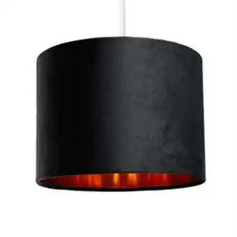Home collections: velvet lamp shade - black