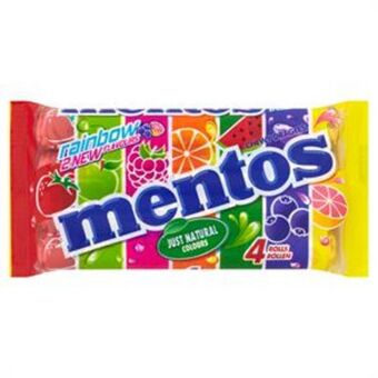 Home Bargains Mentos rainbow multipack 4 x 37.5g (28x) offer