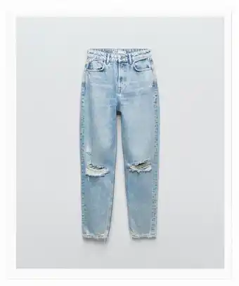 ZARA Z1975 ripped mom jeans offer