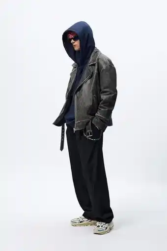 ZARA Vintage leather biker jacket offer