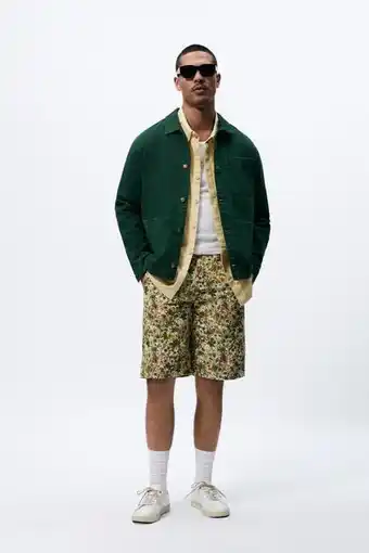 ZARA Floral print bermuda shorts offer