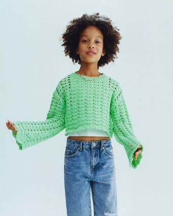 ZARA Crochet knit sweater offer