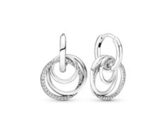 Family always encircled hoop earrings