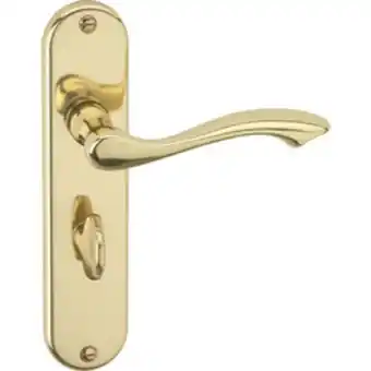 Toolstation Kensington door handles polished brass bathroom offer