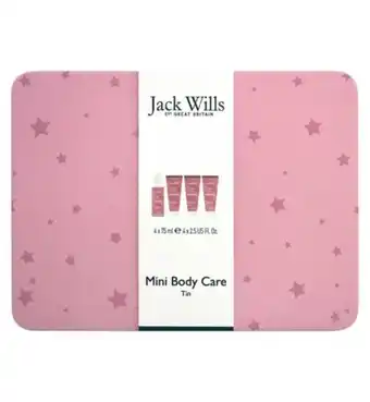 Boots Jack wills mini body care tin set offer