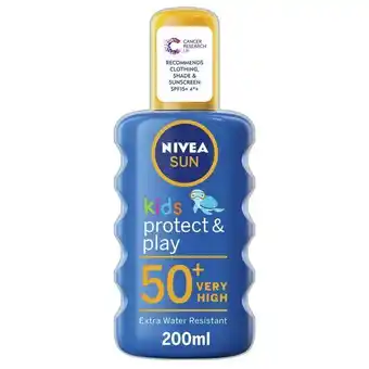 Lloyds Pharmacy Nivea sun kids protect & play spf 50+ sun spray offer