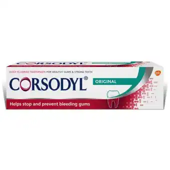 Lloyds Pharmacy Corsodyl toothpaste 75ml offer