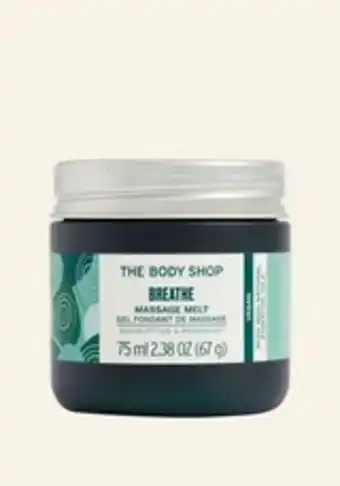 The Body Shop Breathe massage melt offer