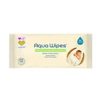 Lloyds Pharmacy Aqua wipes 100% biodegradable baby wipes offer
