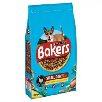 Home Bargains Bakers: small dog chicken with vegs dry dog food 2.85kg offer