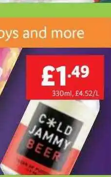 Lidl C*ld Jammy Beer offer