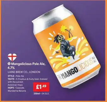 Lidl Mangolicious Pale Ale, 4.7% offer