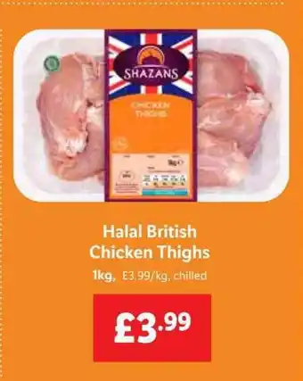 Lidl Halal British Chicken Thighs offer
