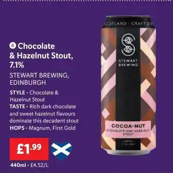 Lidl Chocolate & Hazelnut Stout, 7.1% offer