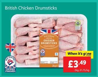 Lidl British Chicken Drumsticks offer