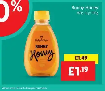 Lidl Runny Honey offer