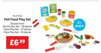 Lidl Playtive Felt Food Play Set offer