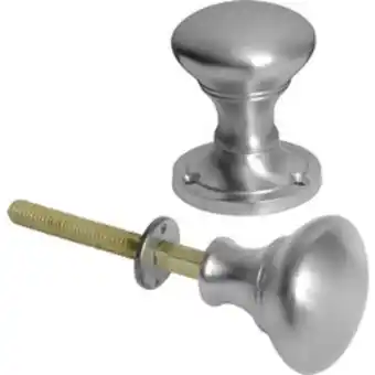 Toolstation Victorian rim knob set satin chrome offer