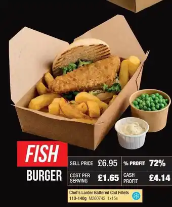Booker Wholesale Fish Burger offer